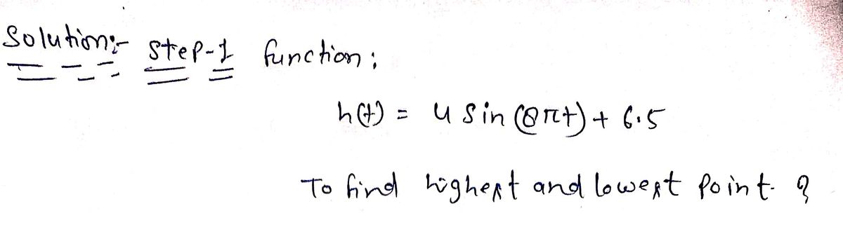 Calculus homework question answer, step 1, image 1